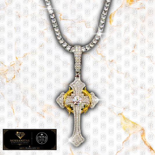 Crowned Salvation - COLGANTE SILVER (Plata de Ley 925/ Moisanitas)