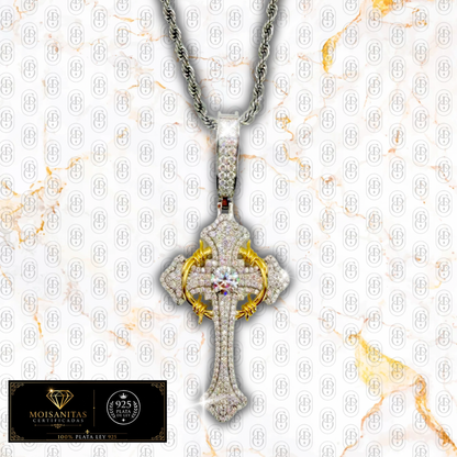 Crowned Salvation - COLGANTE SILVER (Plata de Ley 925/ Moisanitas)