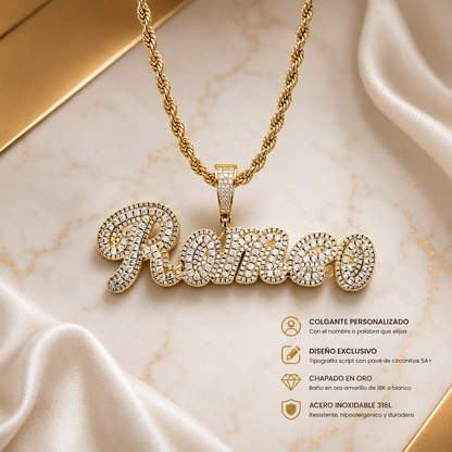 Colgante Script Royale Personalizado
