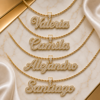 Colgante Script Royale Personalizado