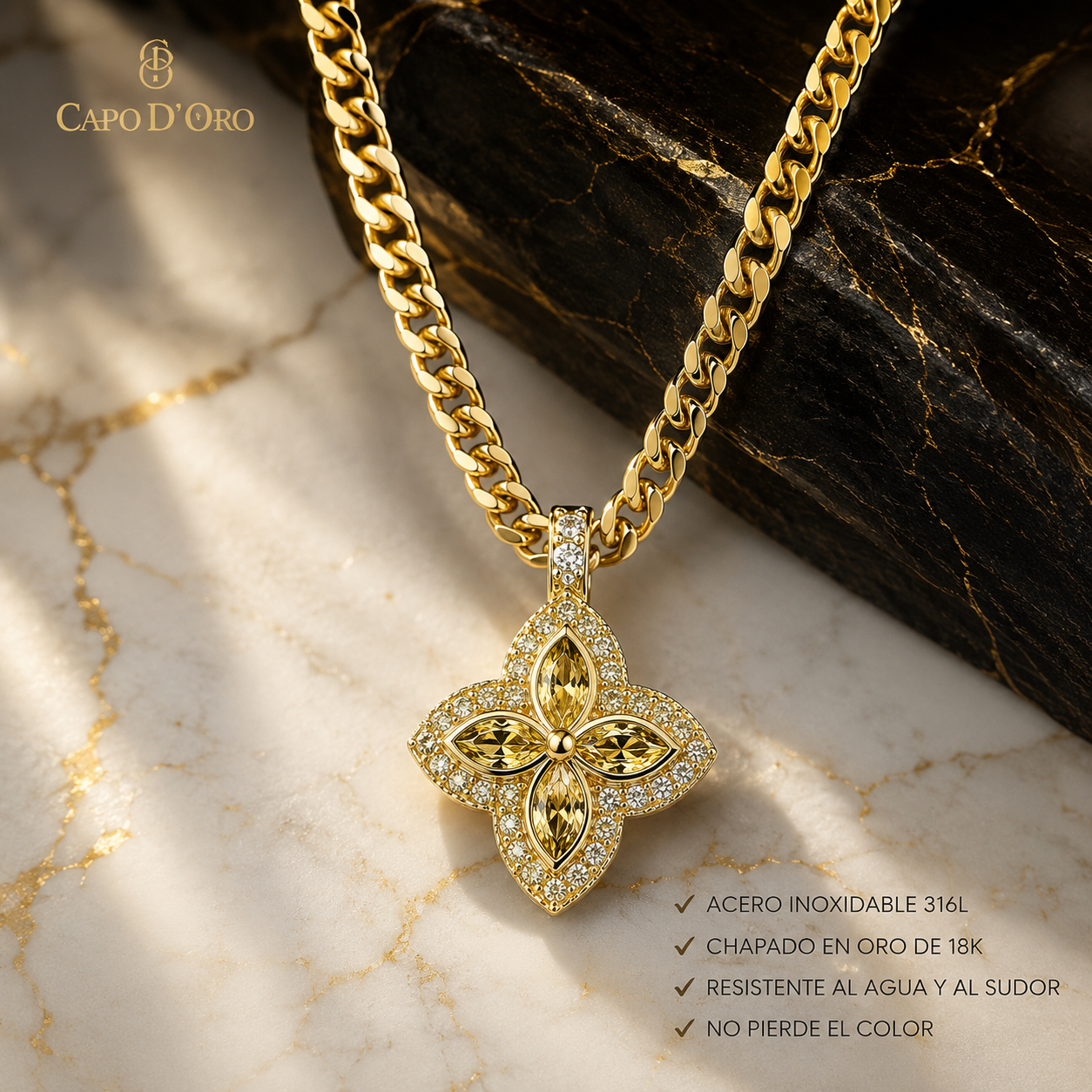 Lucky Fiore - COLGANTE GOLD