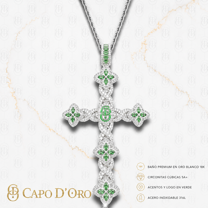 Croce Benedetta - COLGANTE SILVER GREEN