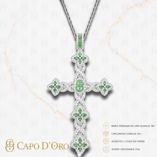 Croce Benedetta - COLGANTE SILVER GREEN