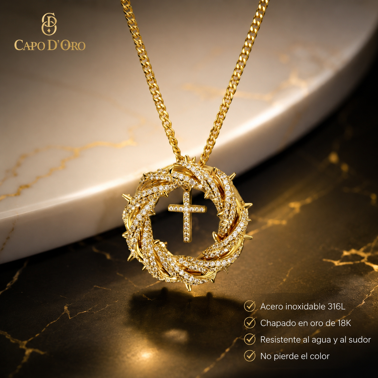 Corona Divina Oro - COLGANTE GOLD
