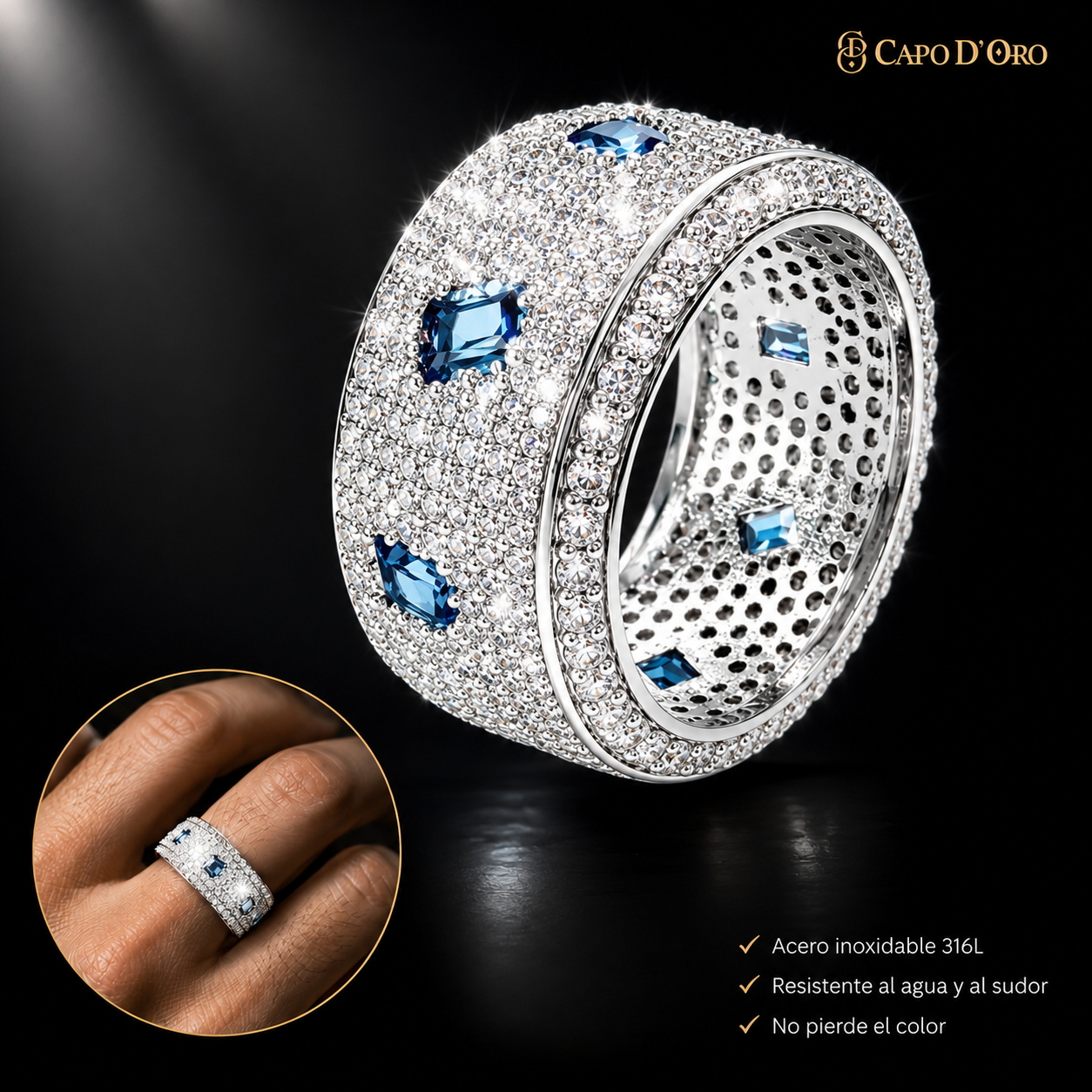 Royal Sapphire - ANILLO SILVER