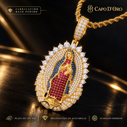 Madonna Celestiale Royal — COLGANTE (Fabricación bajo pedido)