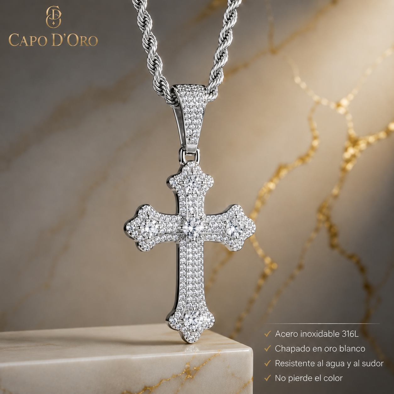 Cruz Celestiale  - COLGANTE SILVER