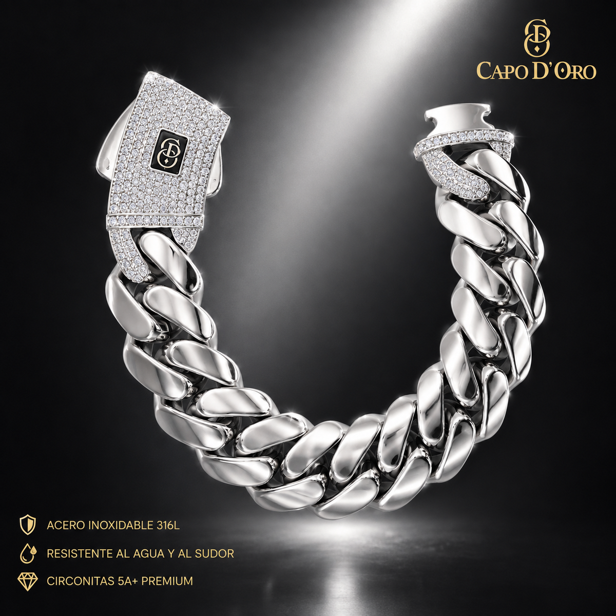Royal Cuban Link - BRAZALETE SILVER 18mm