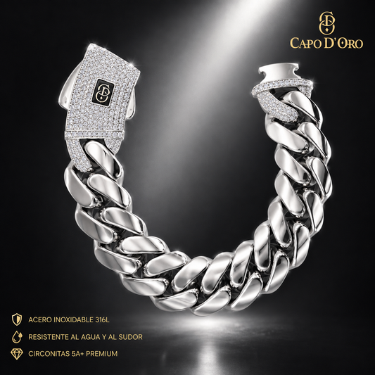Royal Cuban Link - BRAZALETE SILVER 18mm