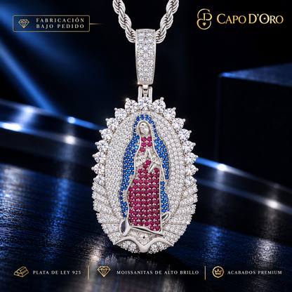 Madonna Celestiale Royal — COLGANTE (Fabricación bajo pedido)