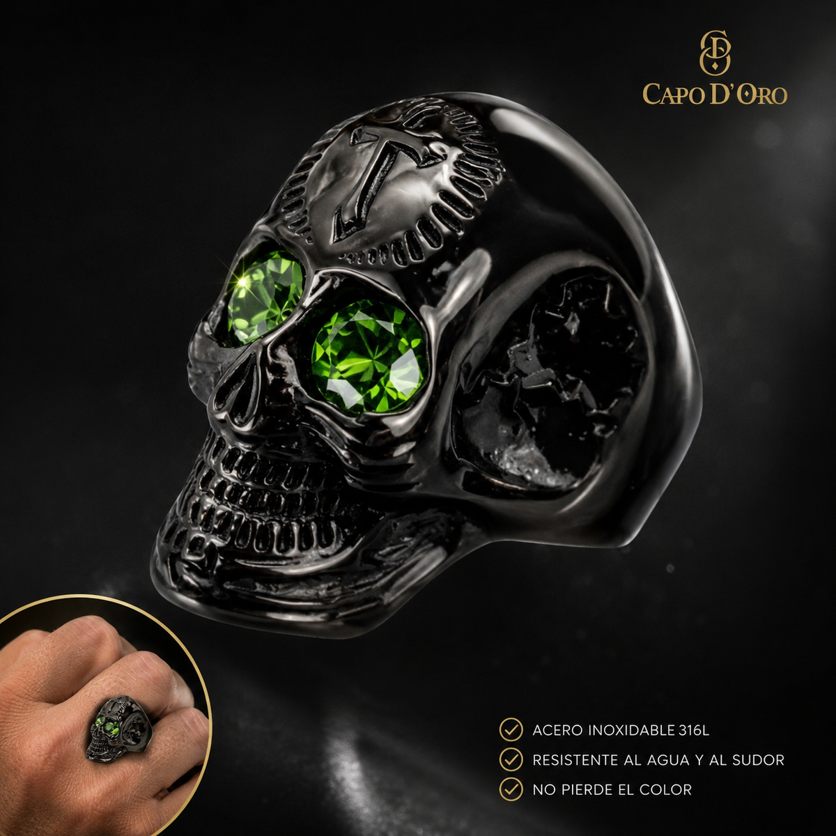 Skull Imperium - ANILLO BLACK