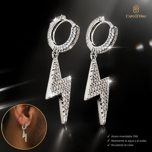 Fulmine D’Oro - PENDIENTES SILVER