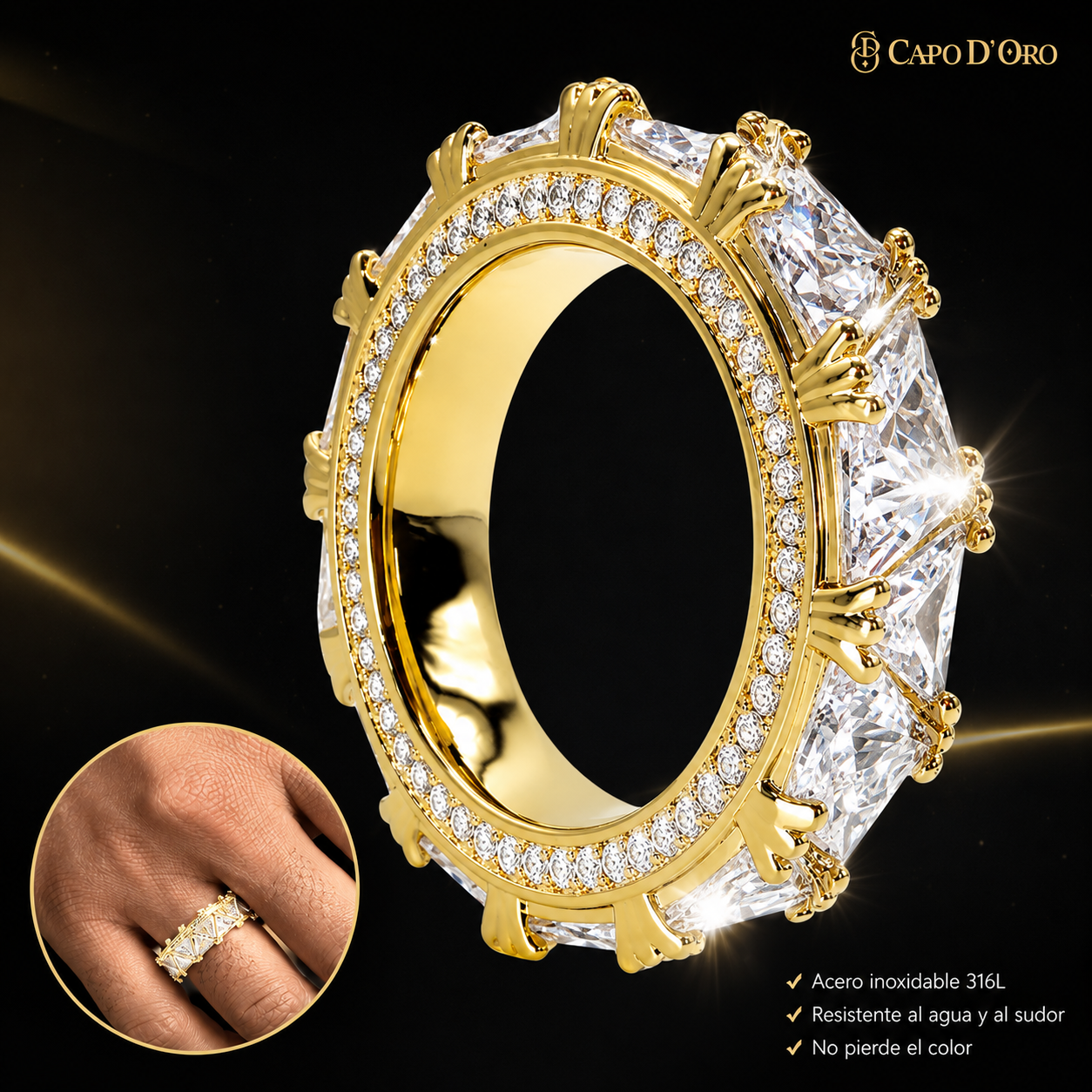 Crown Eternity - ANILLO GOLD
