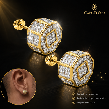 Imperium Cube - PENDIENTES GOLD