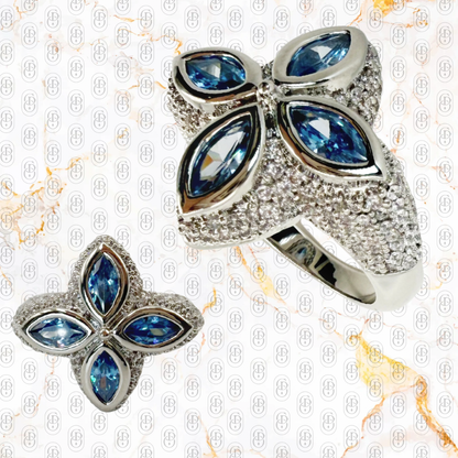 Lucky Royal Blue Sapphire - ANILLO SILVER