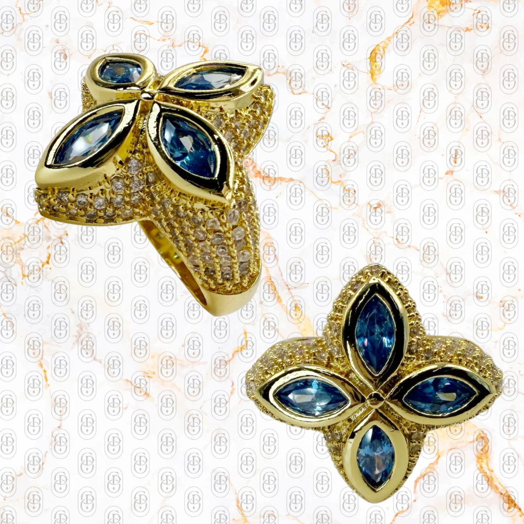 Lucky Royal Blue Sapphire - ANILLO GOLD