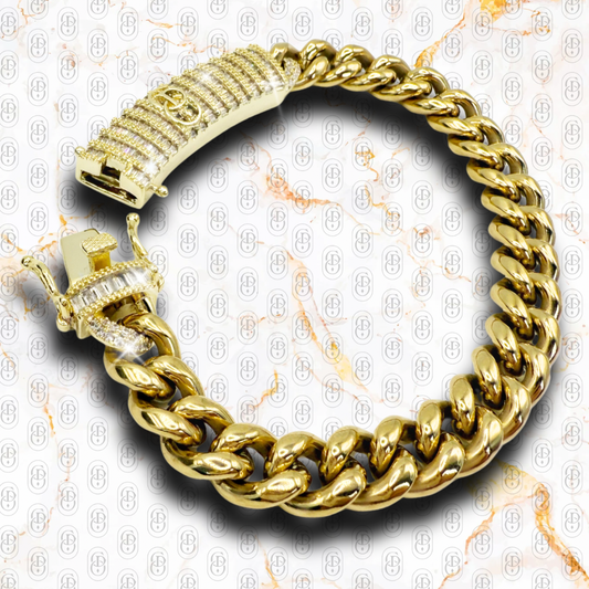 Monacci 14K - BRAZALETE GOLD 10mm