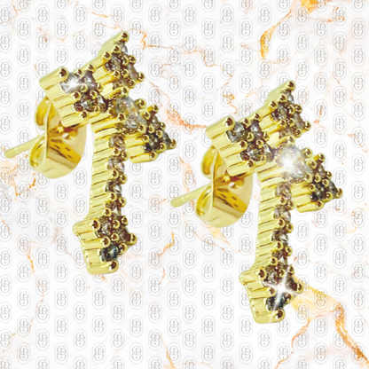 Croix Royale - PENDIENTES GOLD