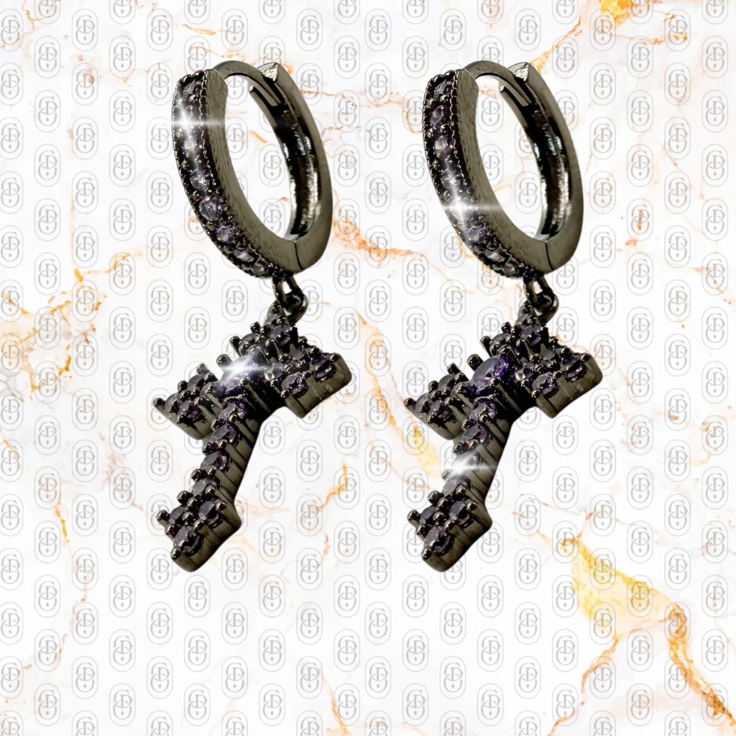 Noctis Cross - PENDIENTES BLACK