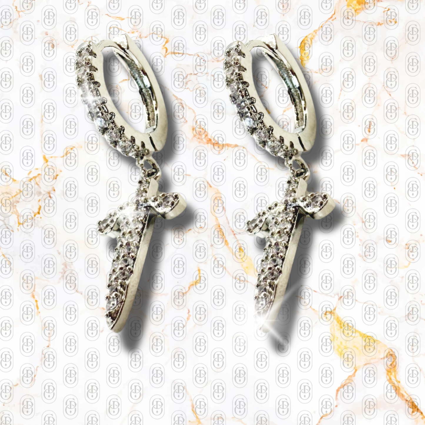 Saint Cross - PENDIENTES SILVER