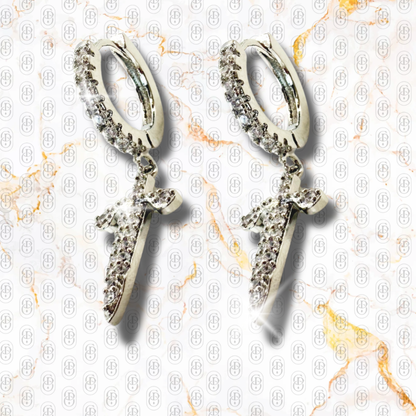 Saint Cross - PENDIENTES SILVER