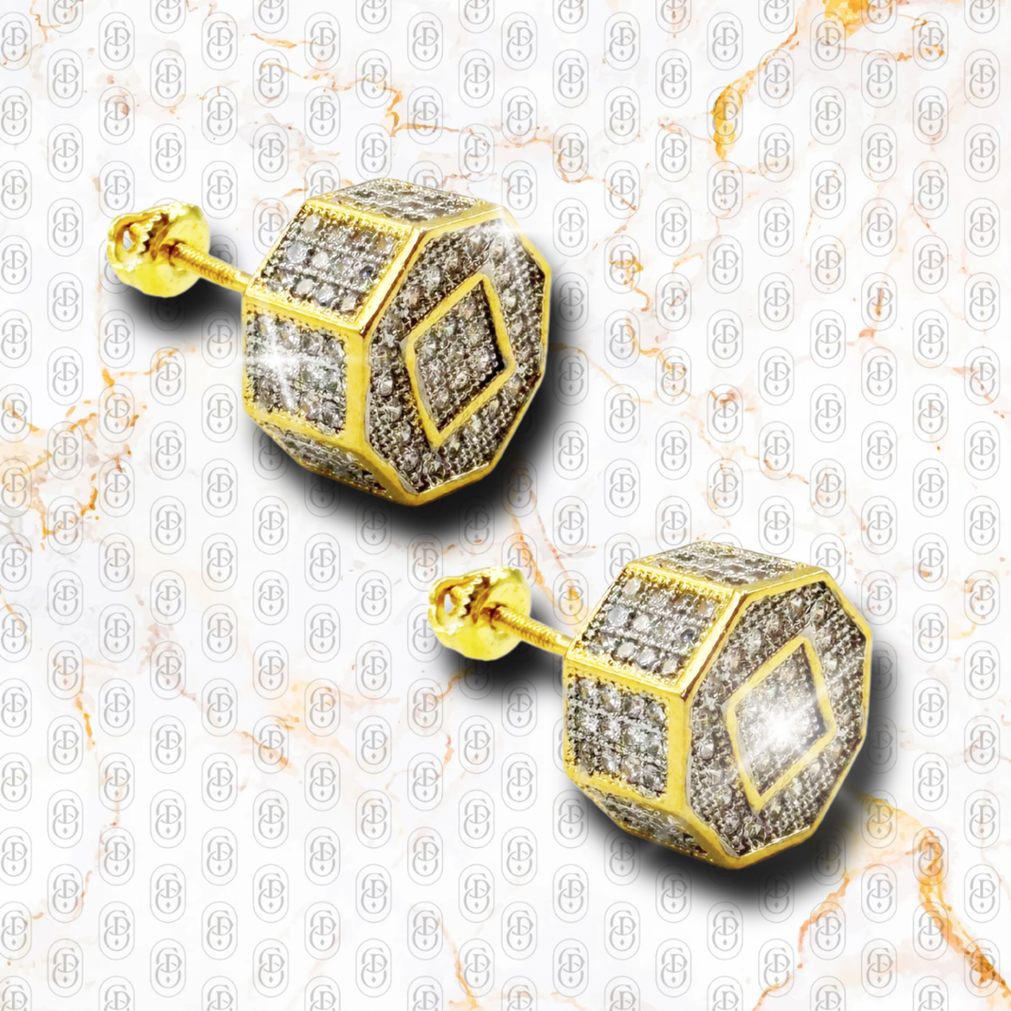 Imperium Cube - PENDIENTES GOLD