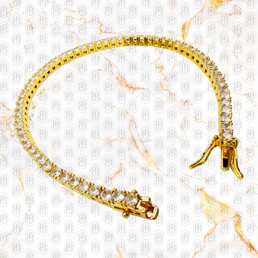 Tenis - BRAZALETE GOLD 3mm / 5mm