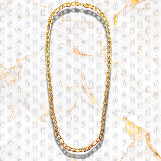 Fígaro Royale 6mm - Cadena Chapada en Oro 18K