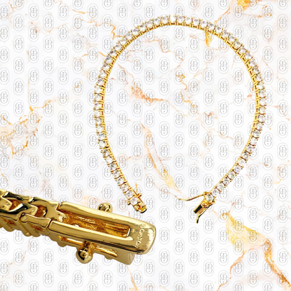 Tenis - BRAZALETE GOLD 3mm / 5mm