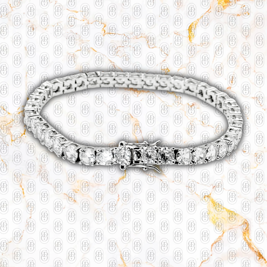 Tenis - BRAZALETE SILVER 3mm / 5mm