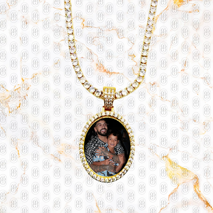 Oval Memories - COLGANTE GOLD PERSONALIZADO
