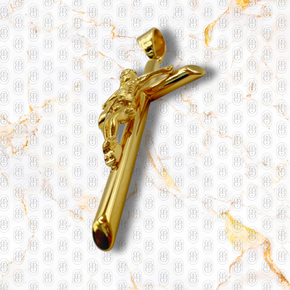 Crufijo del Capo - Colgante Solido Chapado en Oro 18k
