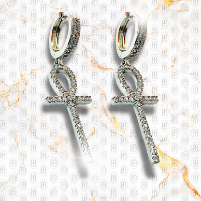Ankh Lux - PENDIENTES SILVER