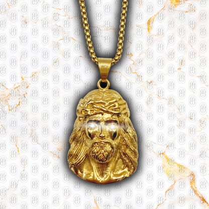 Redentor - Colgante Solido Chapado en Oro 18k