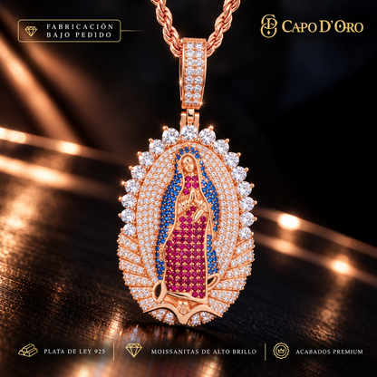 Madonna Celestiale Royal — COLGANTE (Fabricación bajo pedido)