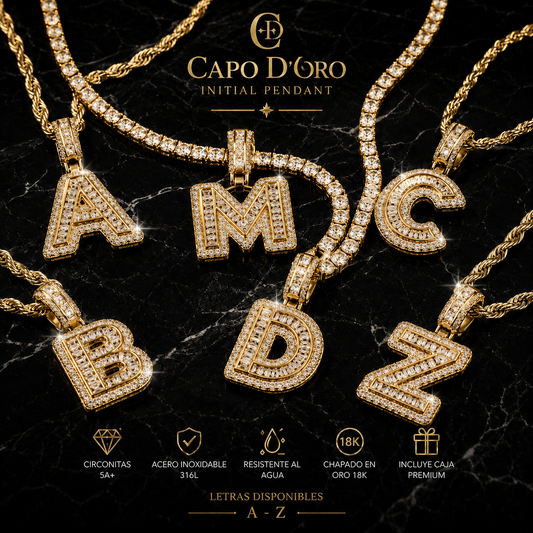Capo D’Oro Initial Pendant - COLGANTE GOLD