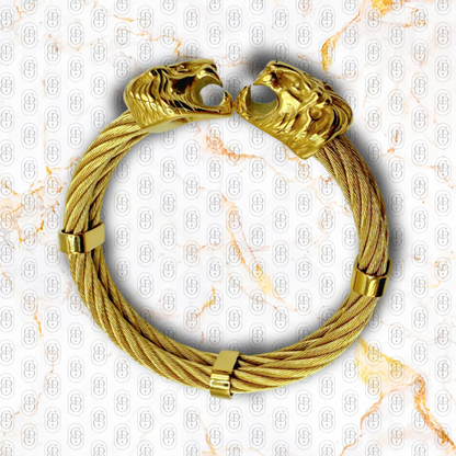 Leone Gemello · Brazalete Sólido Chapado en Oro 18k