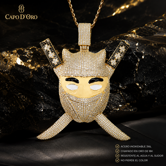 Diamond Ninja Pendant - COLGANTE GOLD