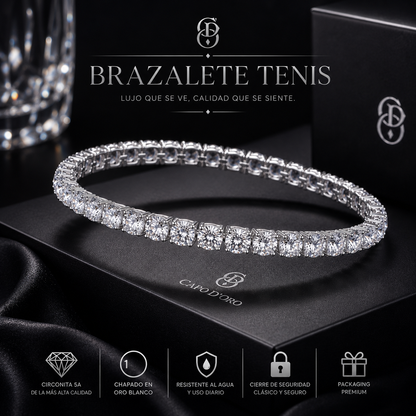 Tenis - BRAZALETE SILVER 3mm / 5mm