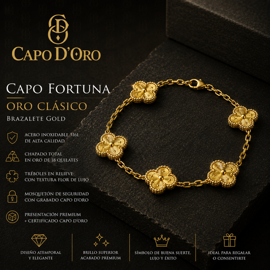 Capo Fortuna (Oro Classico) - BRAZALETE GOLD