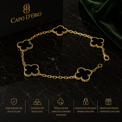 Capo Fortuna (Nero Élite) - BRAZALETE GOLD
