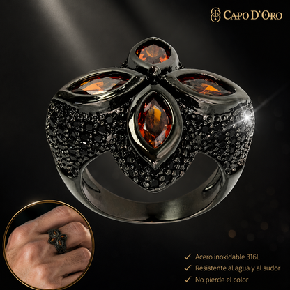 Lucky Royal Black Red - ANILLO