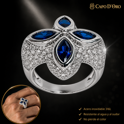 Lucky Royal Blue Sapphire - ANILLO SILVER