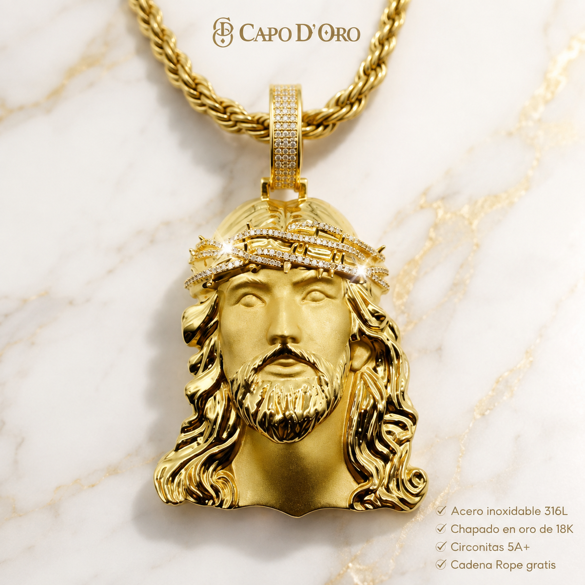 Cristo Redentor - COLGANTE GOLD