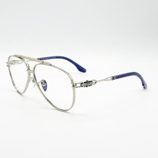 Aviatore Argento Blu - MONTURA ÓPTICA