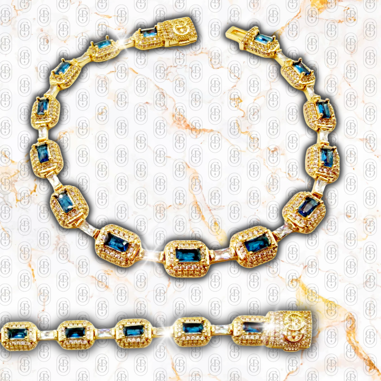 Imperatore Blue Royal - BRAZALETE GOLD