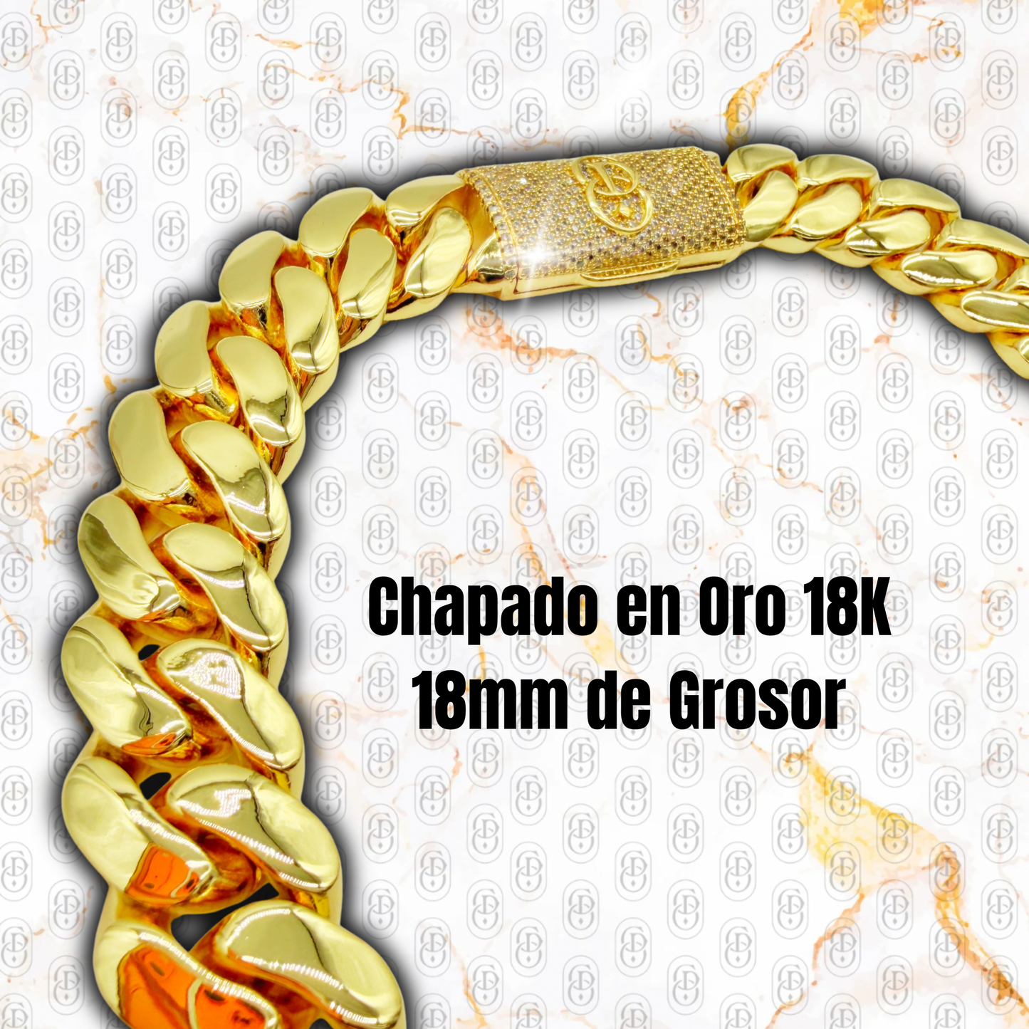 Cuban Prestige Gold 18 mm - CADENA