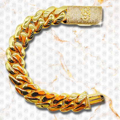 Cuban Prestige Gold 18 mm - BRAZALETE