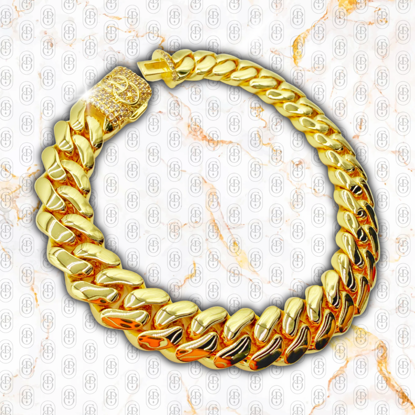 Cuban Prestige Gold 10 mm - BRAZALETE