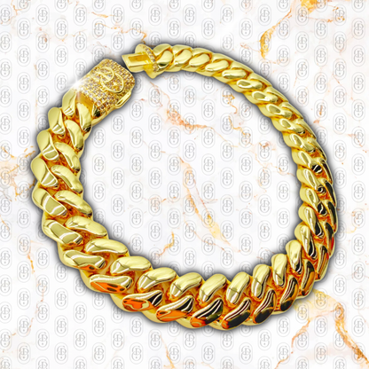 Cuban Prestige Gold 10 mm - BRAZALETE